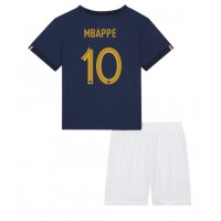 Francuska Kylian Mbappe #10 Domaci Dres za djecu SP 2022 Kratak Rukav (+ Kratke hlače)
